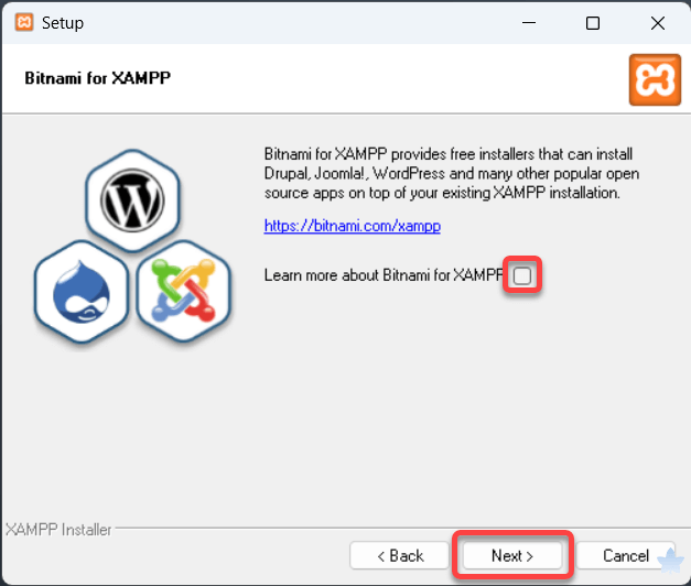 安裝需要用到的軟體 - 安裝 XAMPP - Step 5